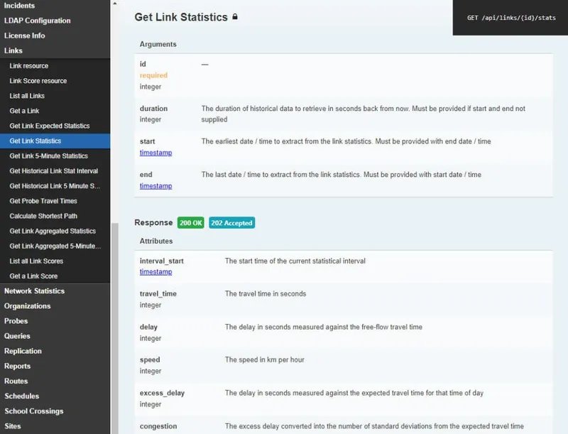 A screenshot of the Addinsight REST API documentation